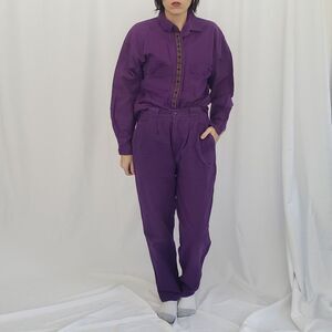 90s Purple Pants and‎ Shirt Set